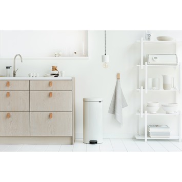 Brabantia prullenbak NewIcon 30 L wit