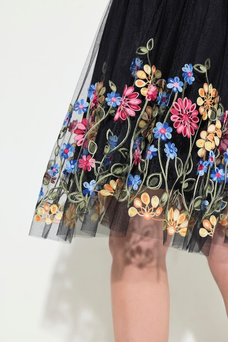 Meshrock, Straight Fit, Blüten