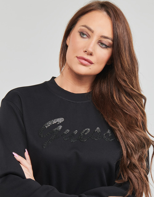 Guess - CN GUESS SHINY SWEATSHIRT - Noir