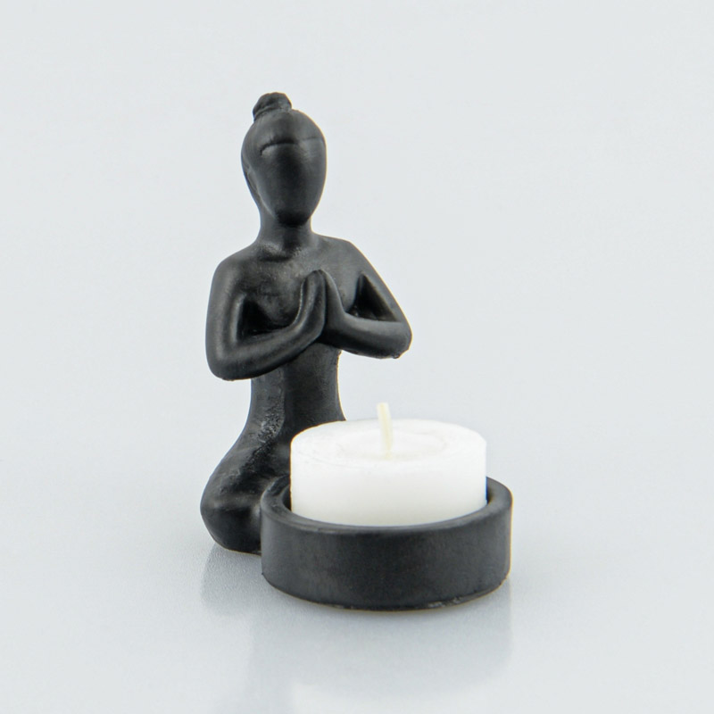 Porte-bougie figurine Yoga