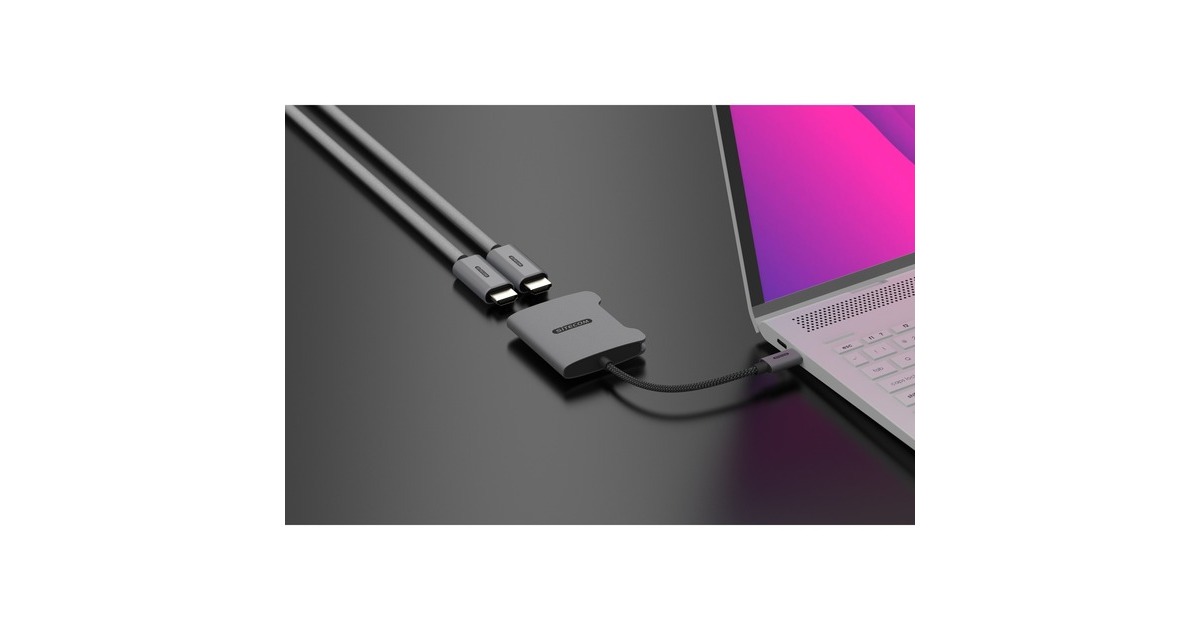 SitecomUSB-C naar Dual HDMI adapter  (Grijs)