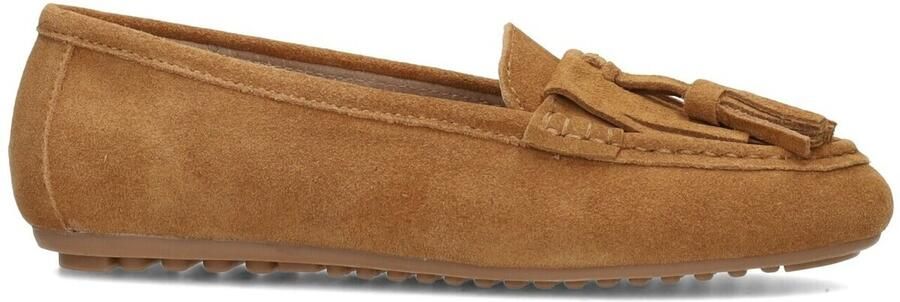 PS Poelman Taya suède mocassins cognac