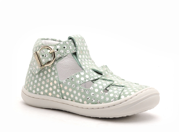 Bellamy nu pieds bebe flex sosso vert