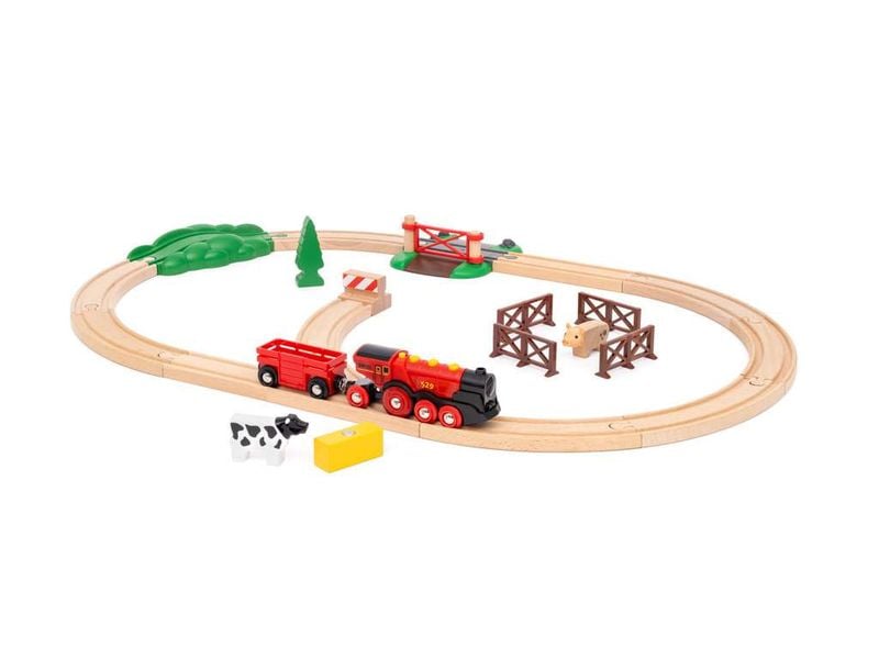 BRIO BRIO World Mighty Red Train Set Bauernhof-Zugset