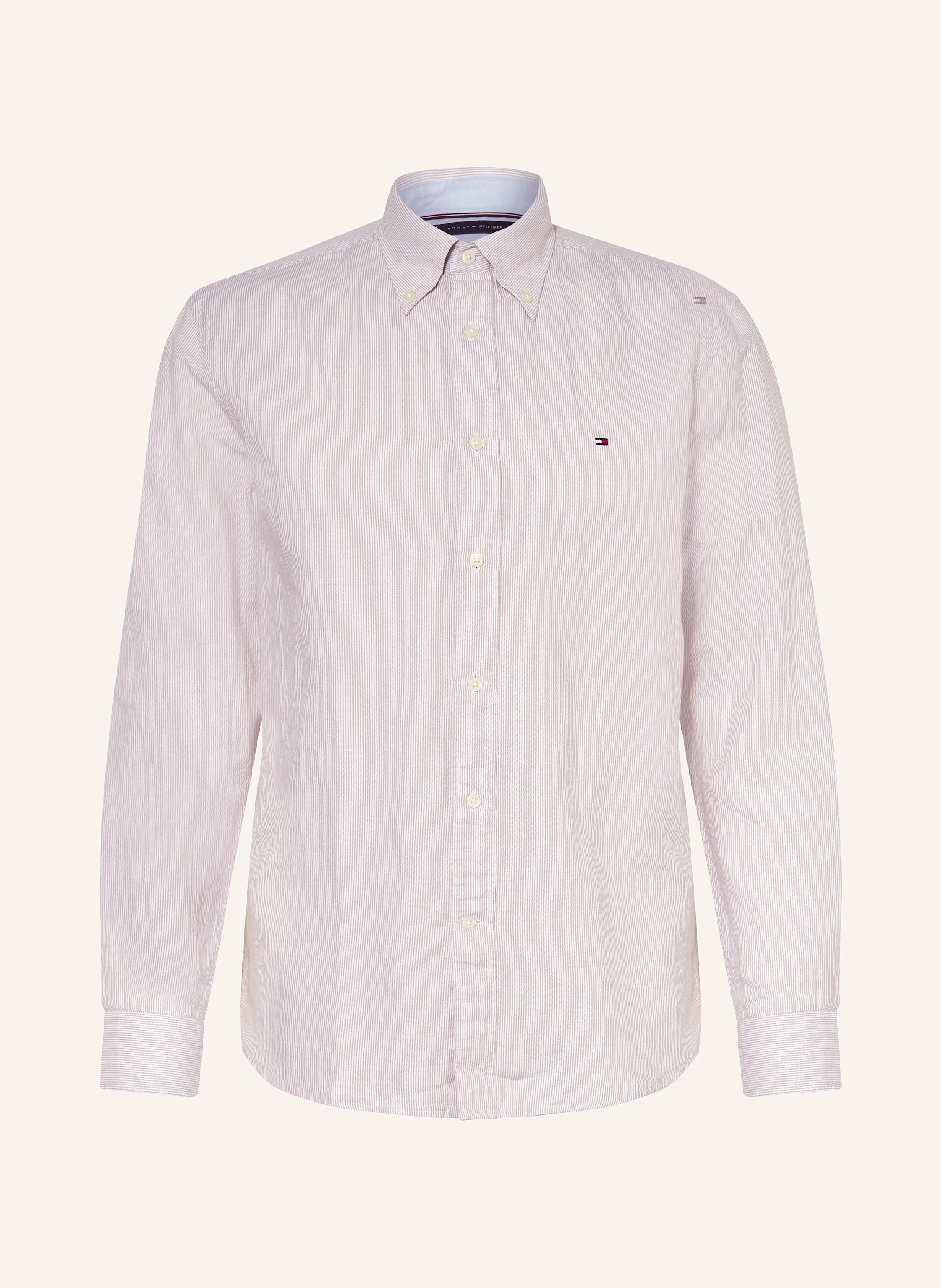 TOMMY HILFIGER Hemd Regular Fit mit Leinen