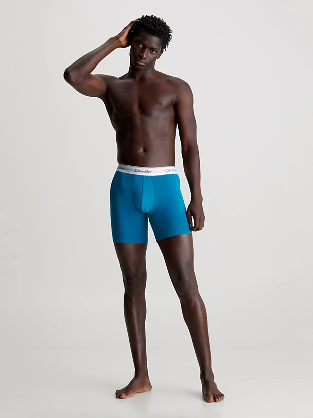 Pacote com 5 Cuecas Boxer Longas - Algodão Moderno