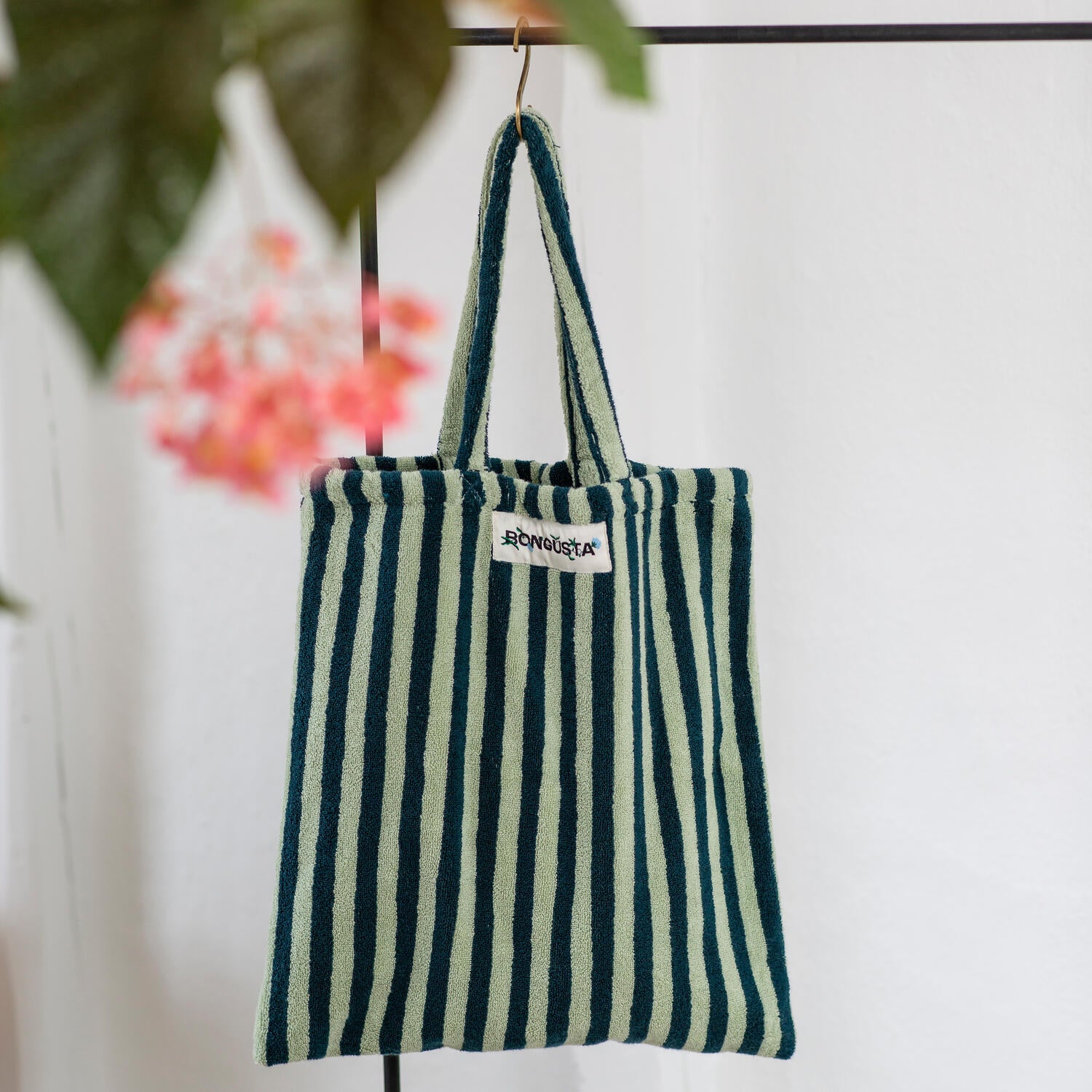 Bongusta  Naram totebag - Sea Foam/Deep Teal