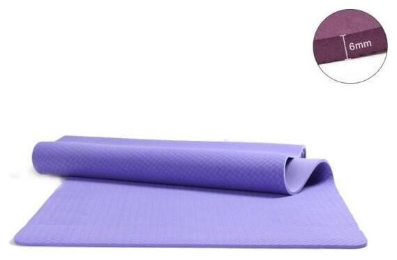 Tapis de Fitness Gym Musculation Antidérapant – Tapis pour Yoga  Pilates Fitness Gymnastique 183 x 61 x 0 6 cm en TPE - Bleu