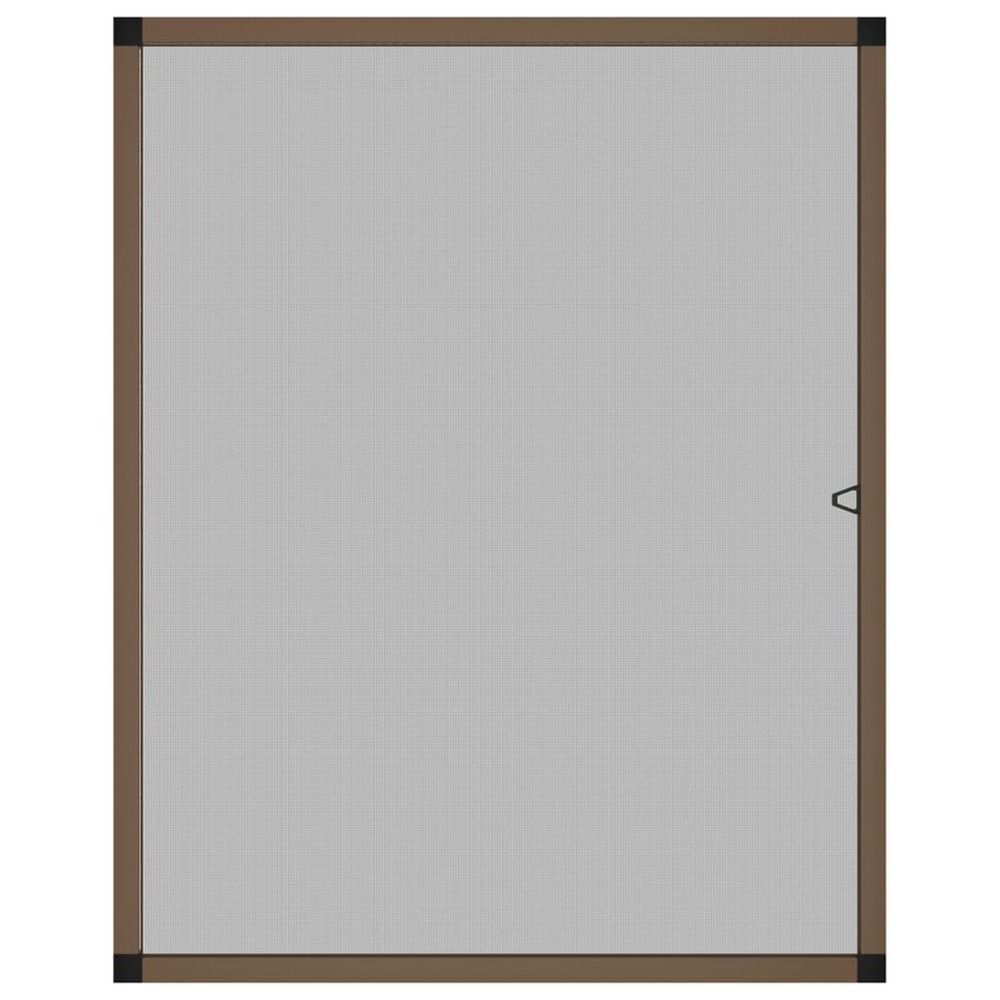 Moustiquaire pour fenêtres marron 100x120 cm