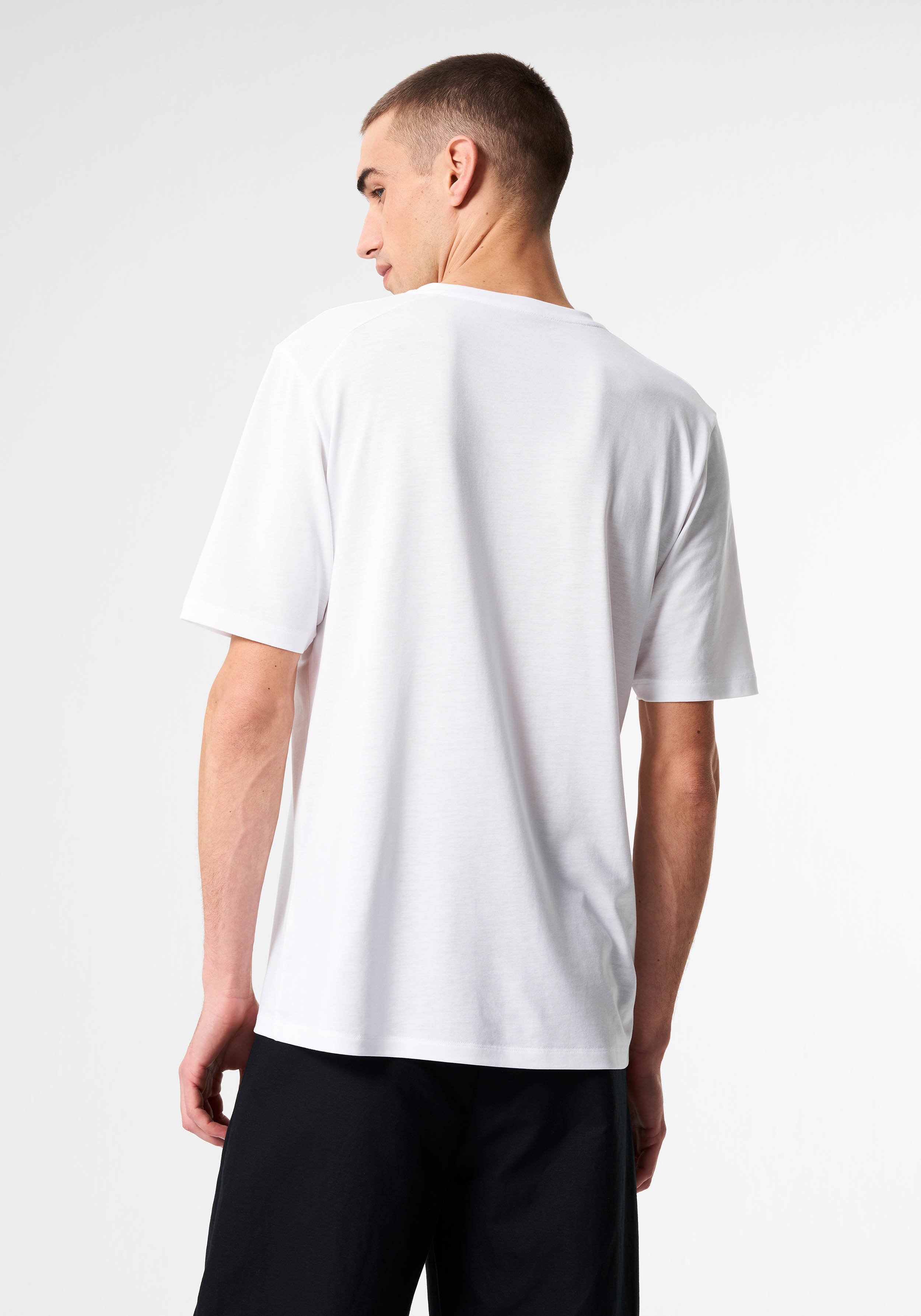 Pinqponq T-Shirt Tencel™ Iconic Wooden White