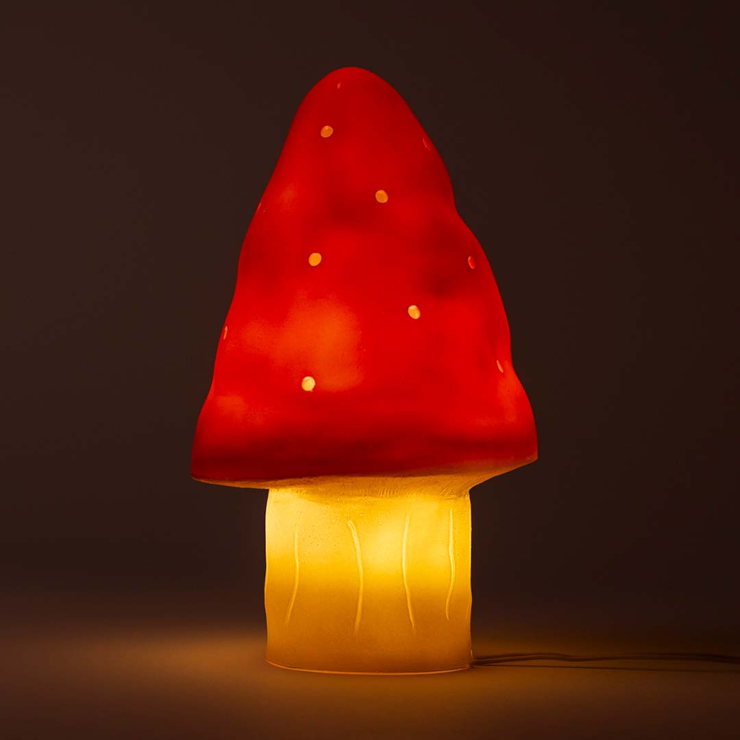 Egmont toys heico lamp zwam rood - 28 cm