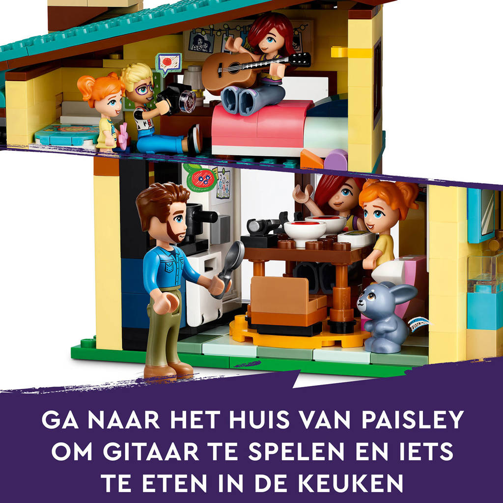 Heerlijk om te bouwen!Olly en Paisley's huizen Speelgoed Speelhuis Set met Mini Poppetjes 42620