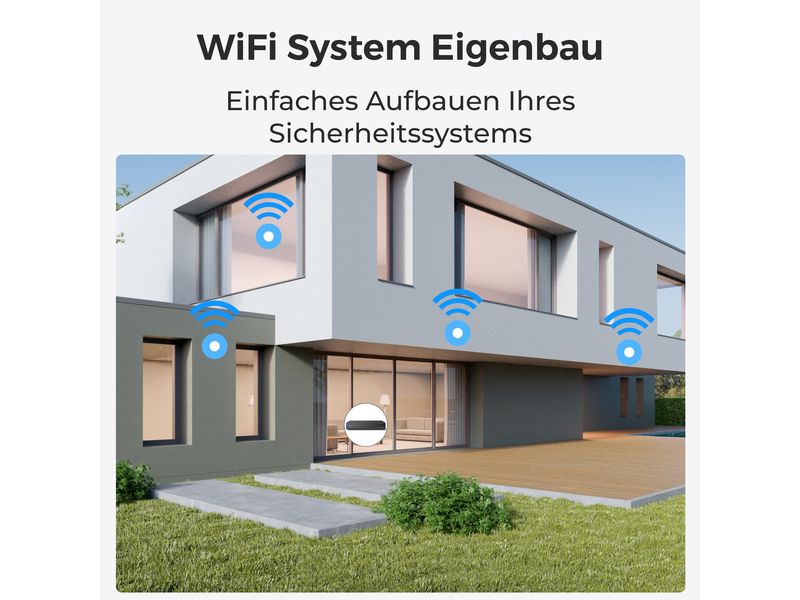 Reolink Netzwerkkamera W430 Smarte 4K UHD Wi-Fi 6 Überwachungskamera mit farbiger Nachtsicht
