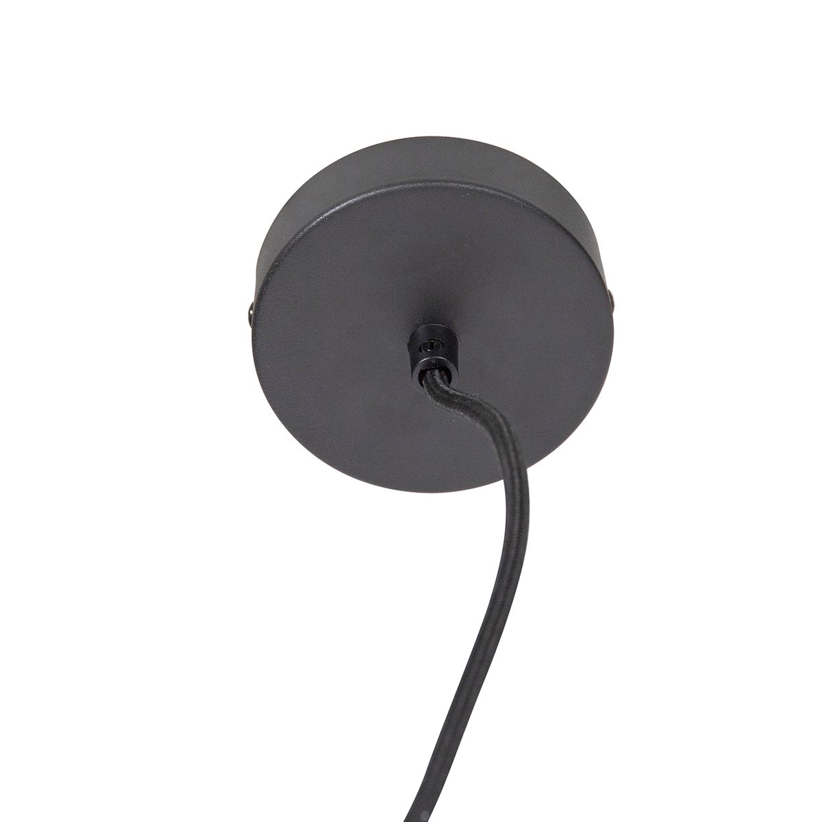 Industriële hanglamp zwart met 4-lichts rek - Cage Rack