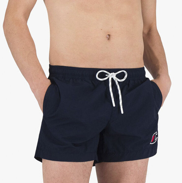 Champion Satin C Logo badeshorts Blå