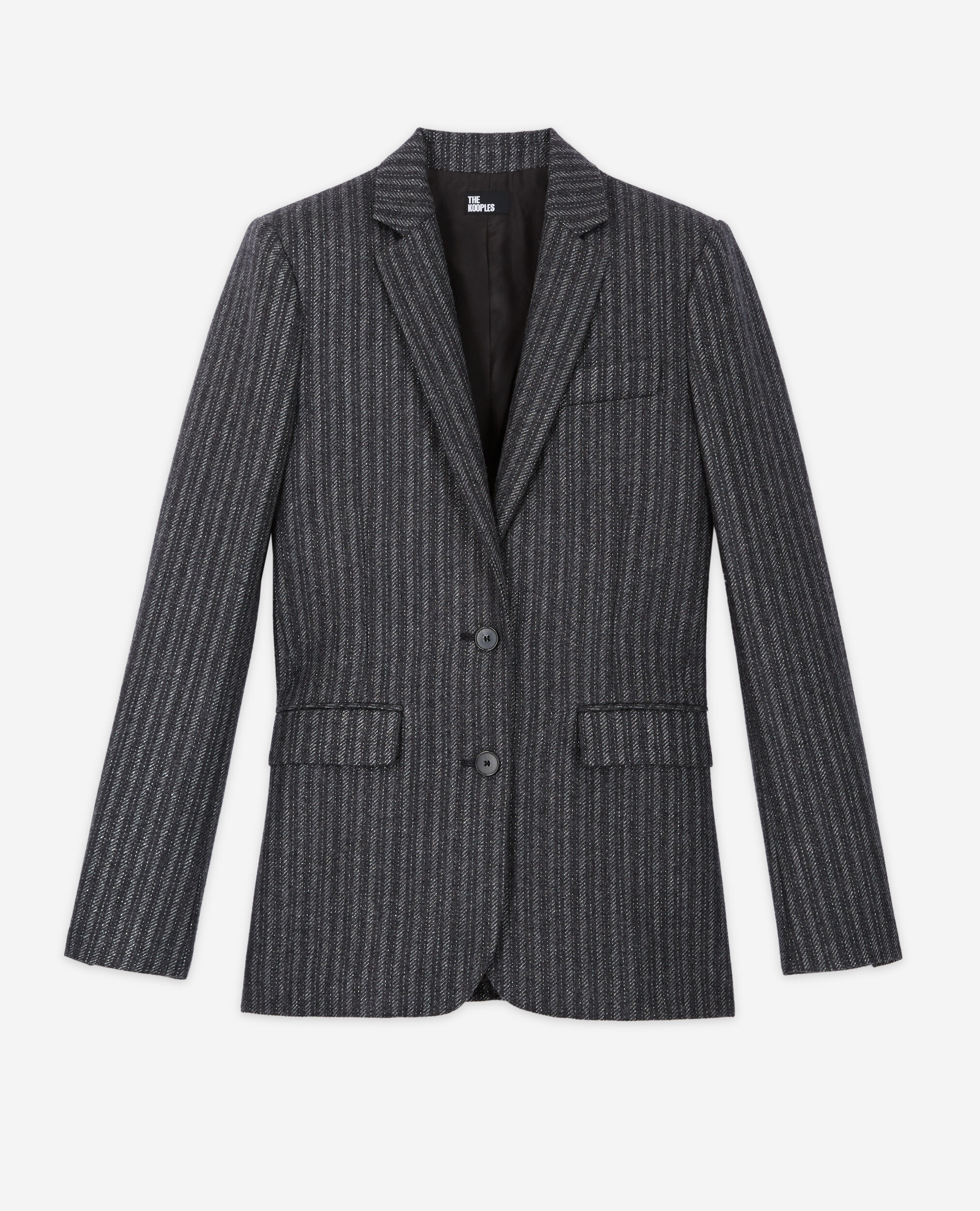 Veste à rayures grise
