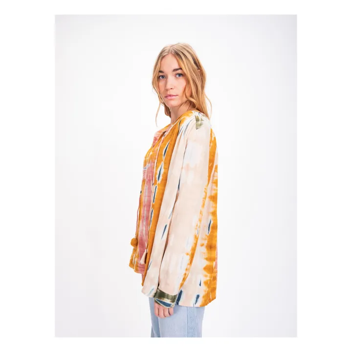 Virginie de Vinster Blouse Tie and Dye | Rose
