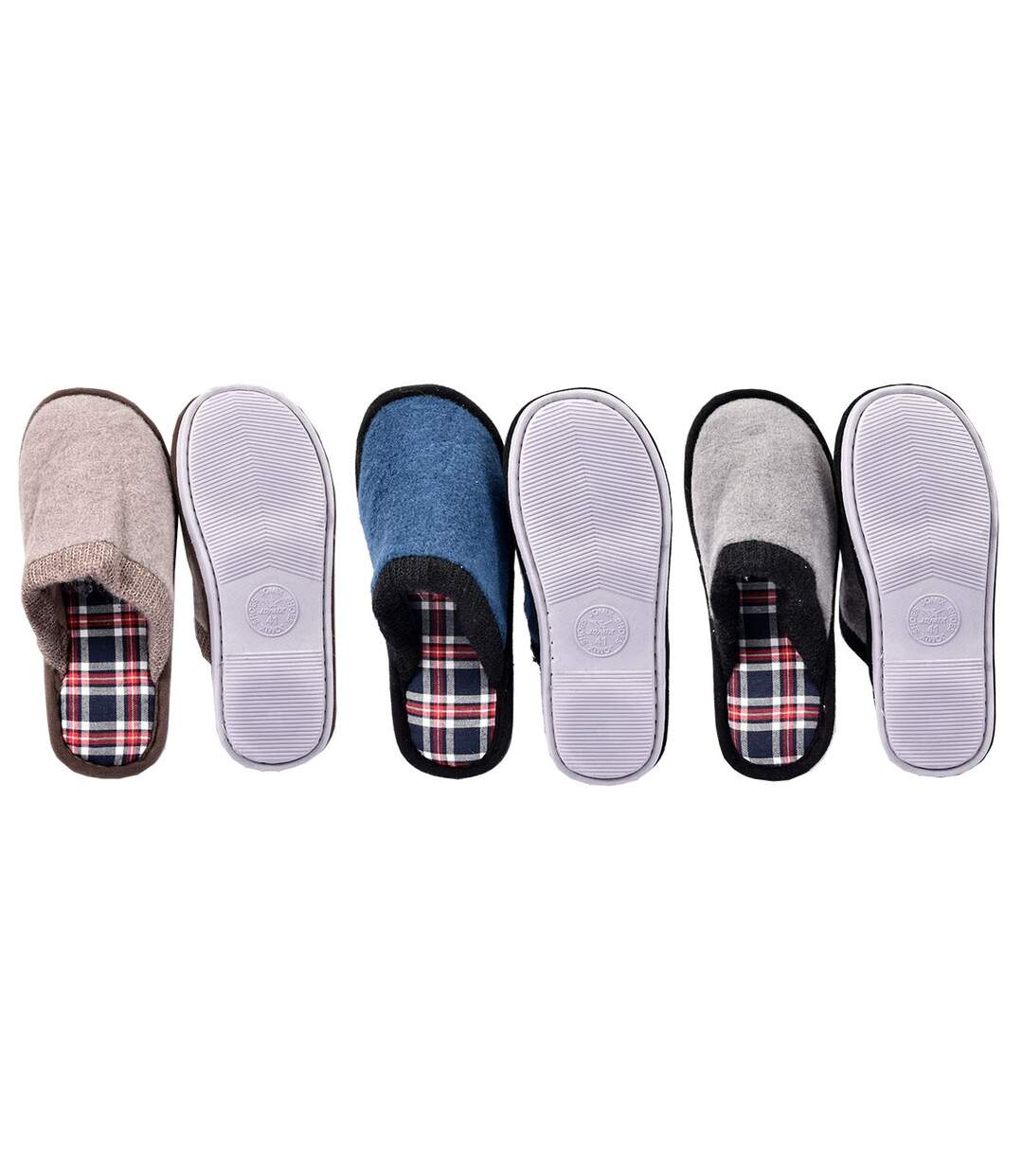 PANTOUFLE Homme PREMIUM MU3410 Pack de 3