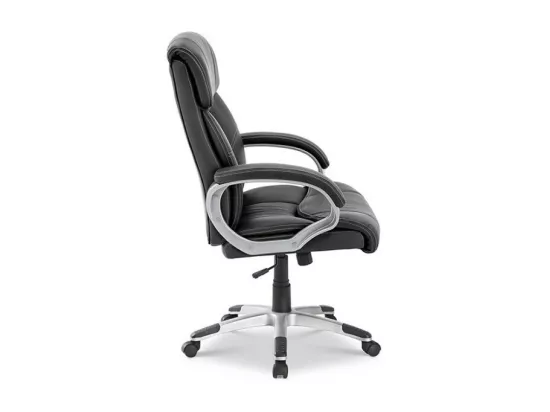 Chaise de bureau LIDA – PU Noir – Confort et élégance pour votre espace de travail