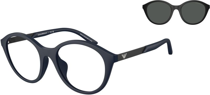 Emporio Armani Kind EK4005U  50881W Zonnebrillen Geïnjecteerd Blauw Transparant Rotonde Normaal