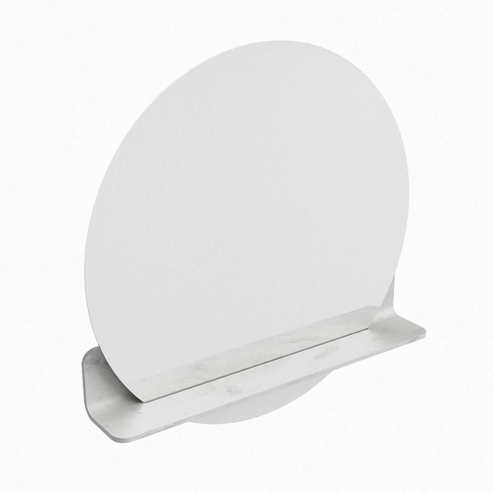 Mondiaz Spot spiegel rond Ø70cm met planchet opalo
