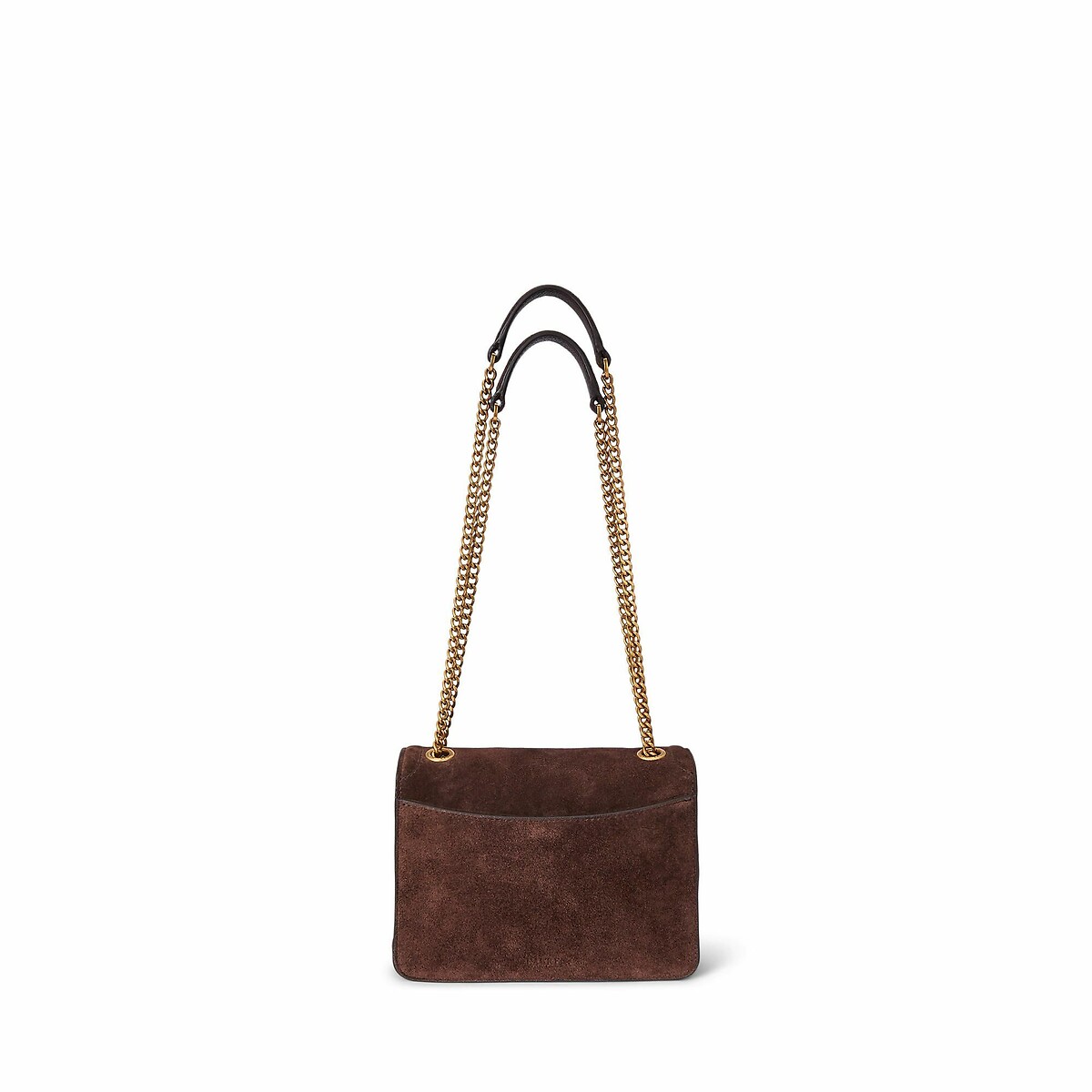 LAUREN RALPH LAUREN<br>Bolsa de ombro em camurça, BRADLEY