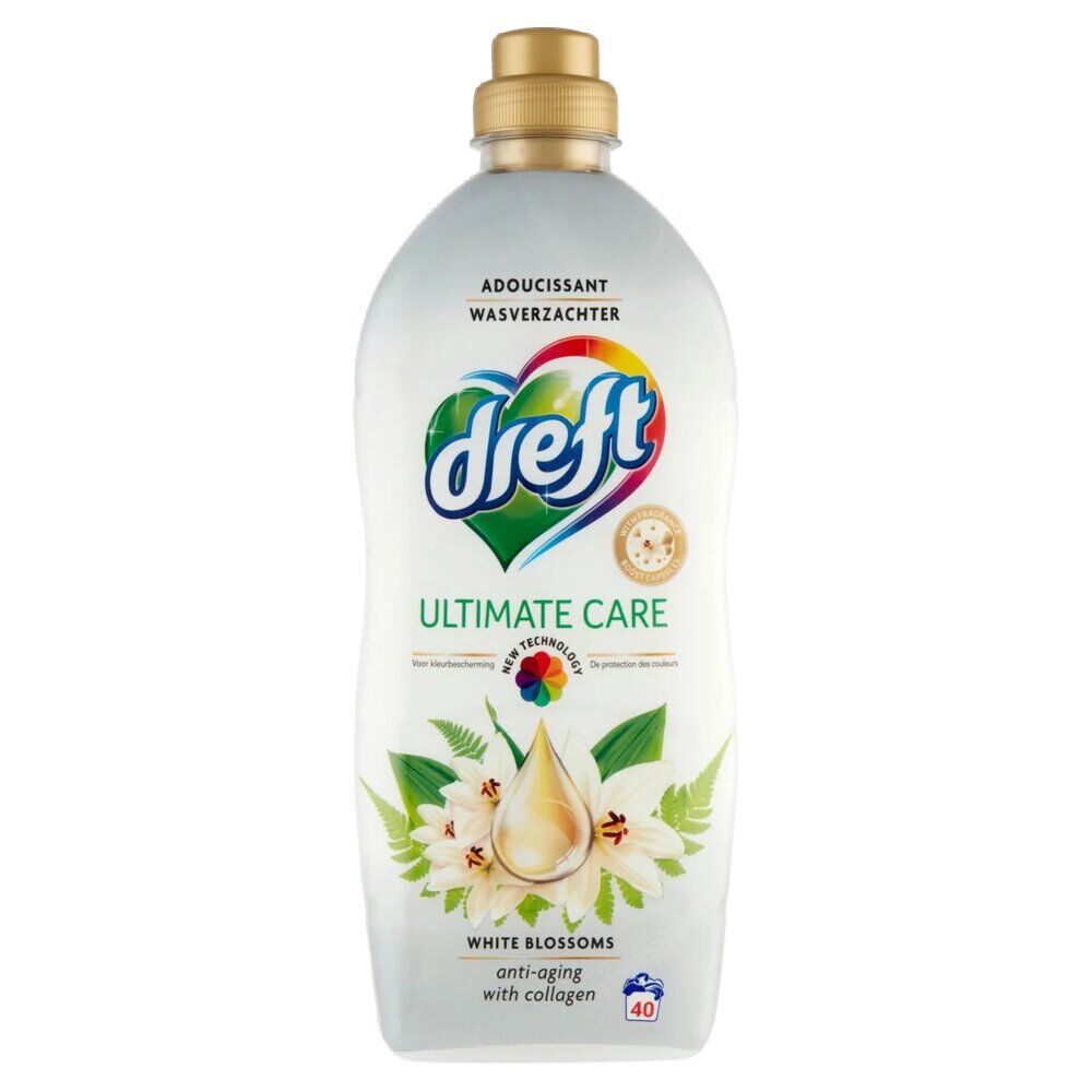 Adoucissant Dreft Ultimate Care White Blossoms 1L - 40 lavages