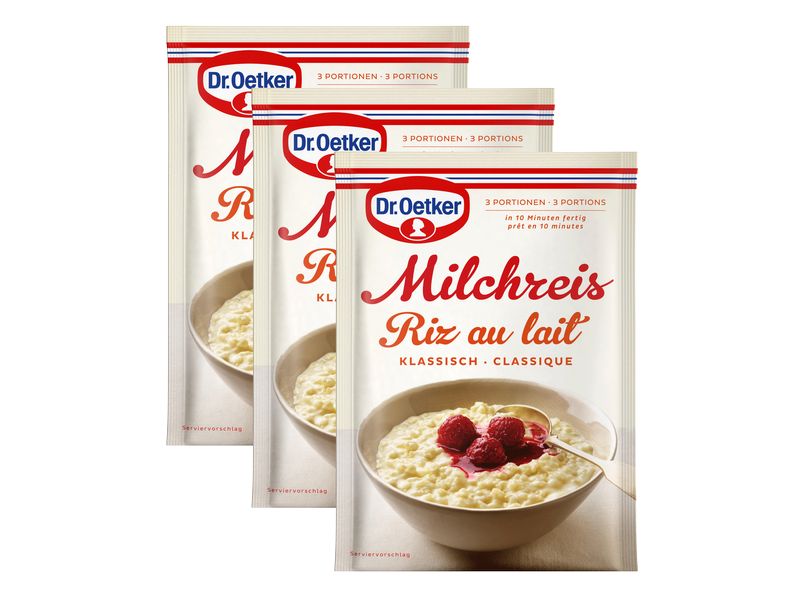 Dr.Oetker Milchreis klassisch 3 x 125 g Klassischer Instant-Milchreis