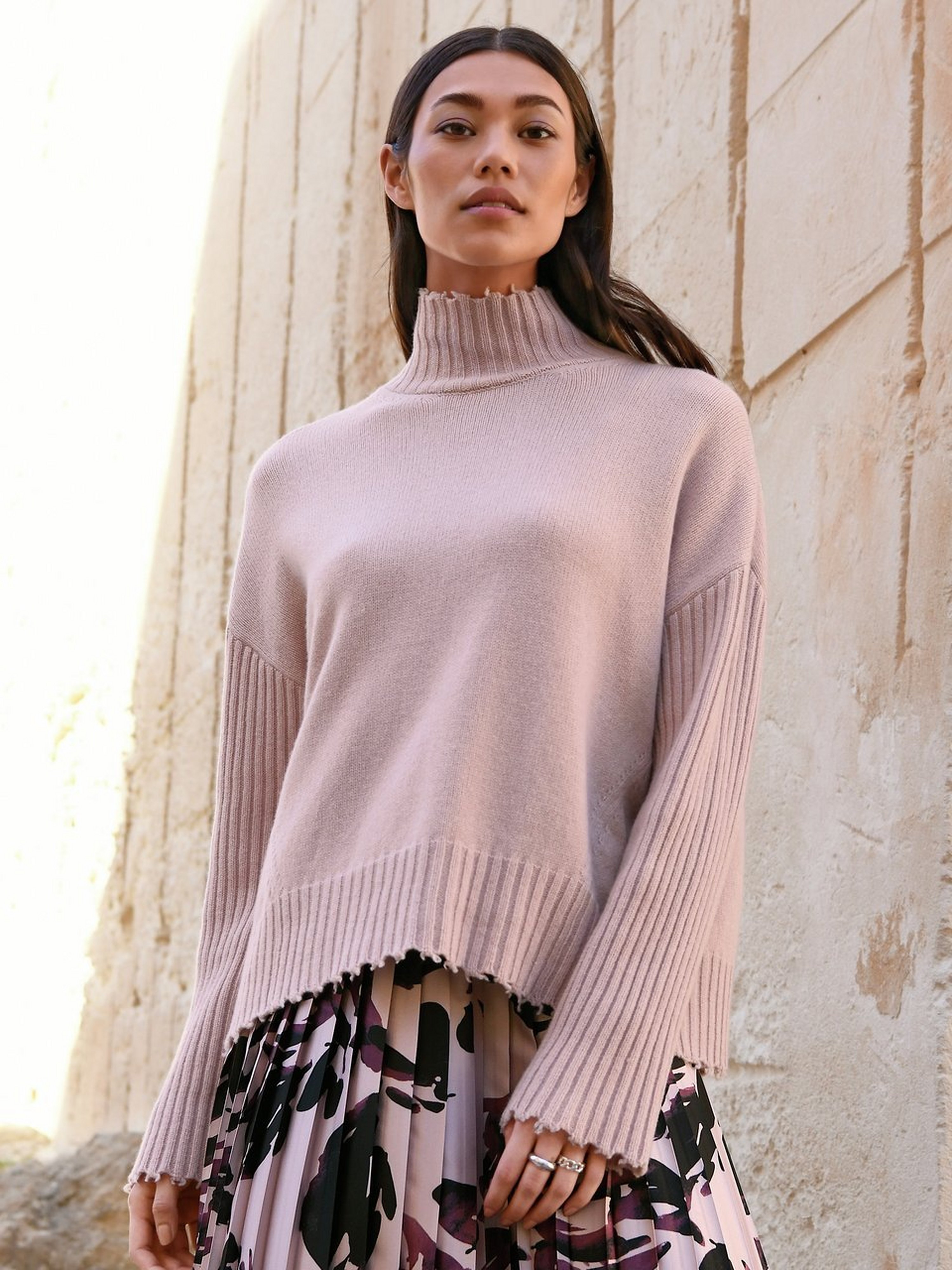 Pullover mit Stehkragen