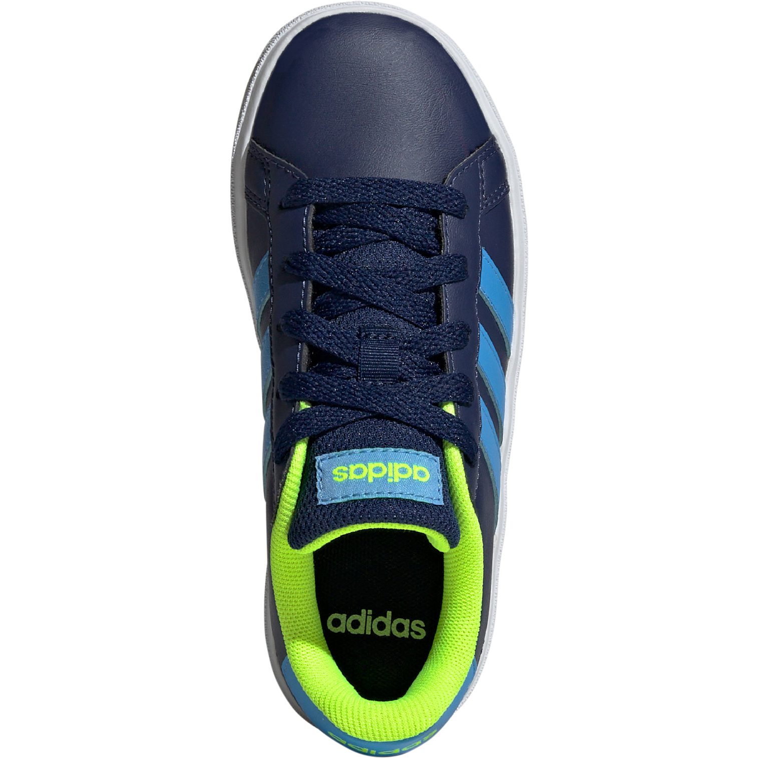 adidas Grand Court Lifestyle Tennis Lace-Up Sneaker Kinder dark blue