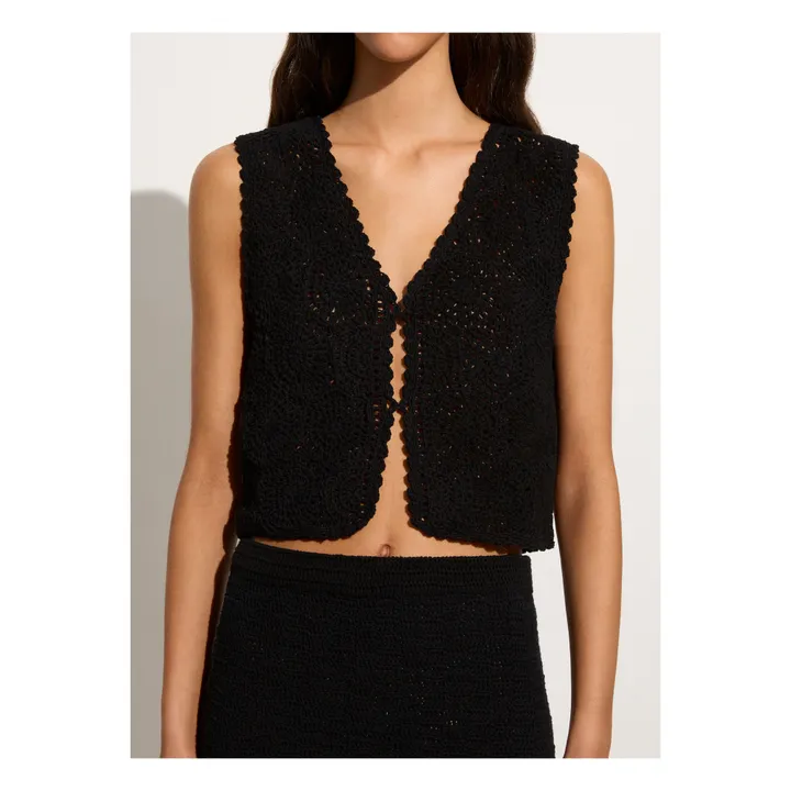 Faithfull the Brand Veste Alejandreas Crochet | Noir