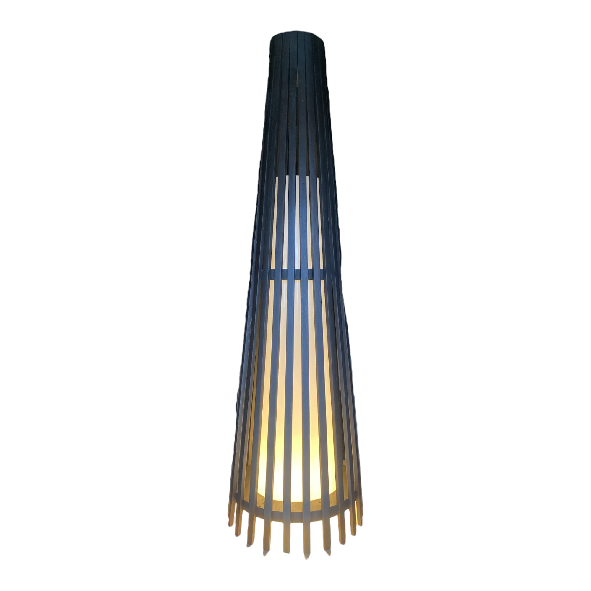 Interieurdirekt – Vloerlamp Anto – Teakhout – 120cm – Zwart