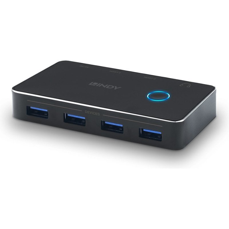 Lindy Switch de partage USB 3.0, 2 vers 4