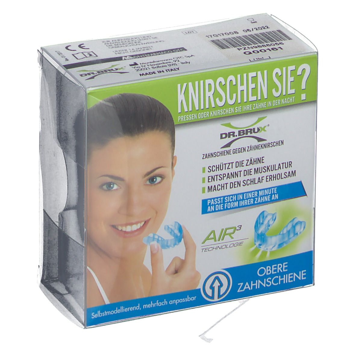 DR. BRUX® Knierschschiene transparent