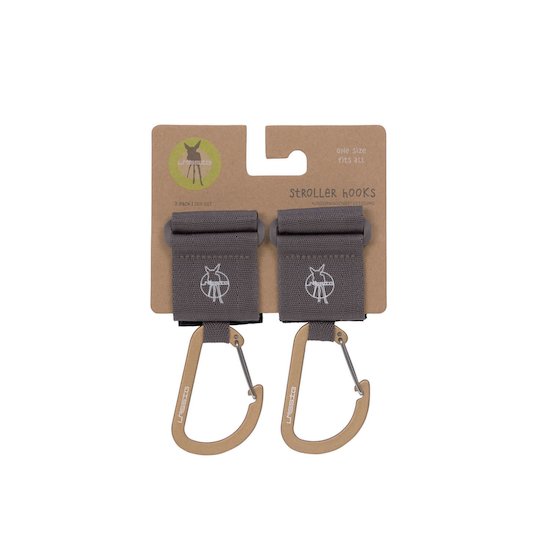 Attaches poussette avec mousqueton (lot de 2)   Anthracite        de               Lässig