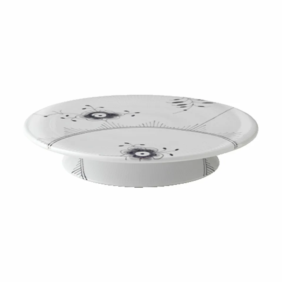 Royal Copenhagen Sort Mega Riflet Lagkagefad