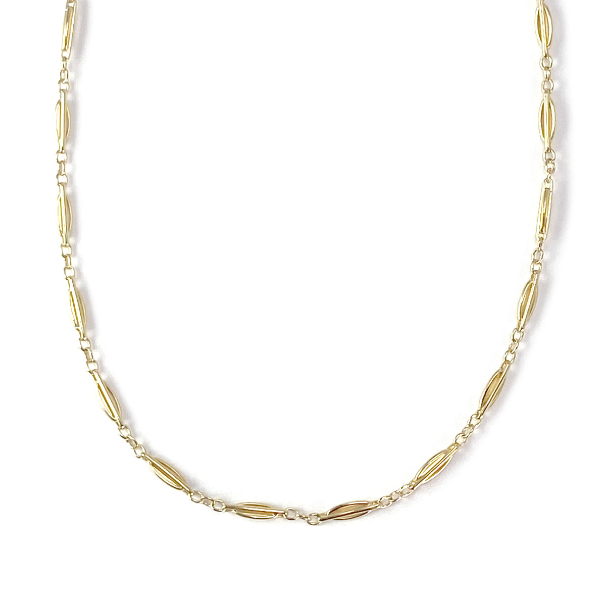Collier d'occasion or 750 jaune maille fantaisie