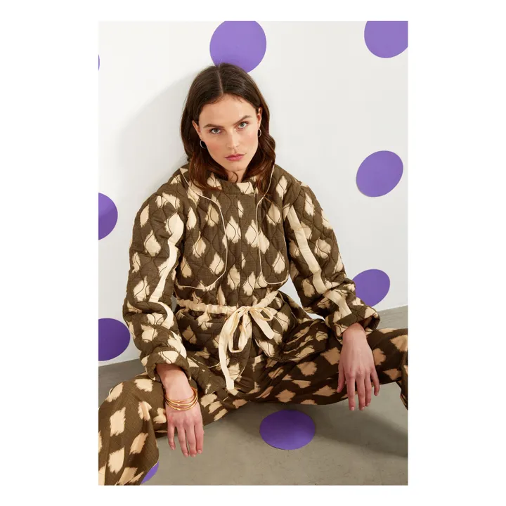Maria de la Orden Veste Izzy Ikat | Vert kaki