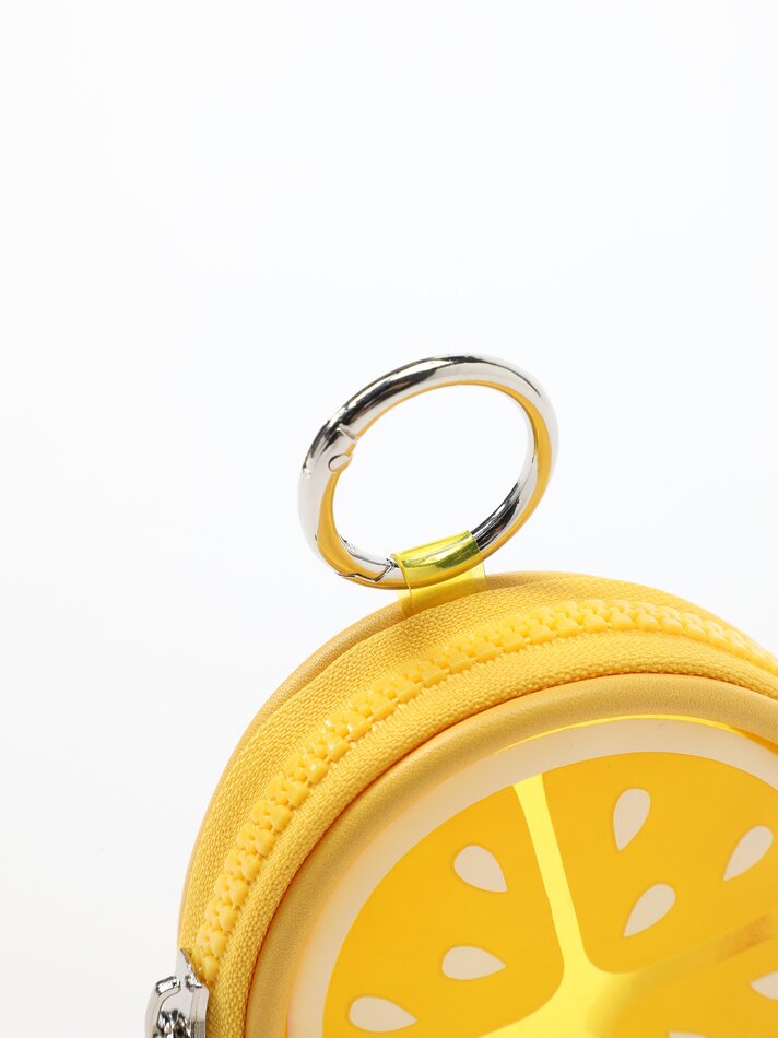 Porta-moedas em formato de limão - Amarelo