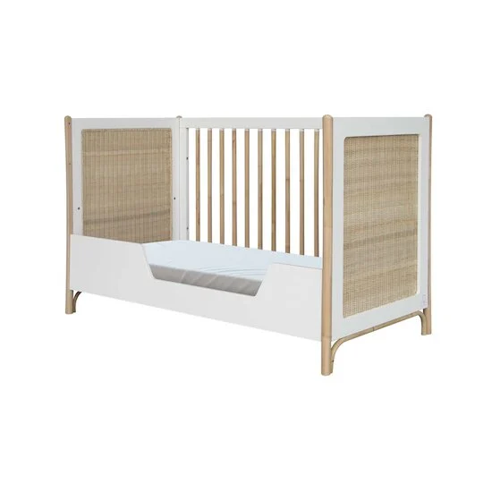 Océania lit 60x120 tressage rotin   Neige        de               Théo