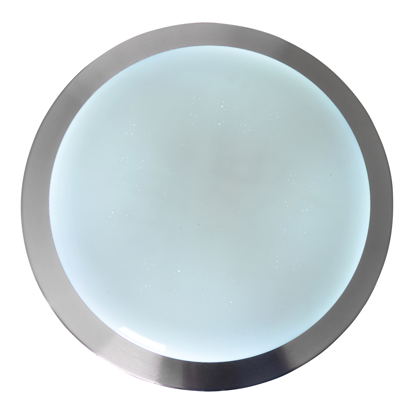 LED-Deckenleuchte TURIN - weiß-alufarben- Ø 42,5 cm