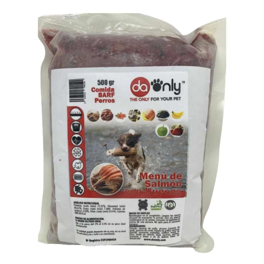Salmão com espinhas para cães e gatos - Pacote com 10 unidades