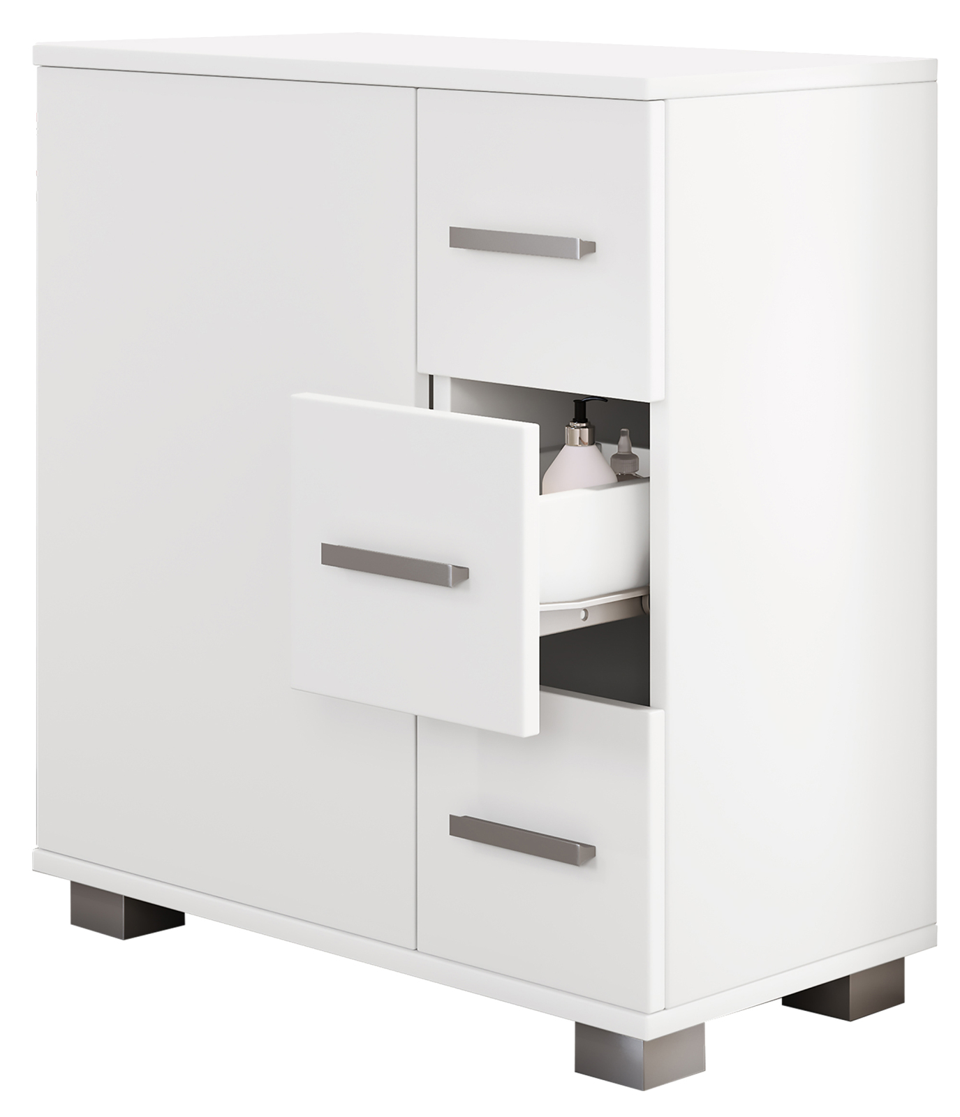 Midischrank ZALO XL - weiß - 60 cm