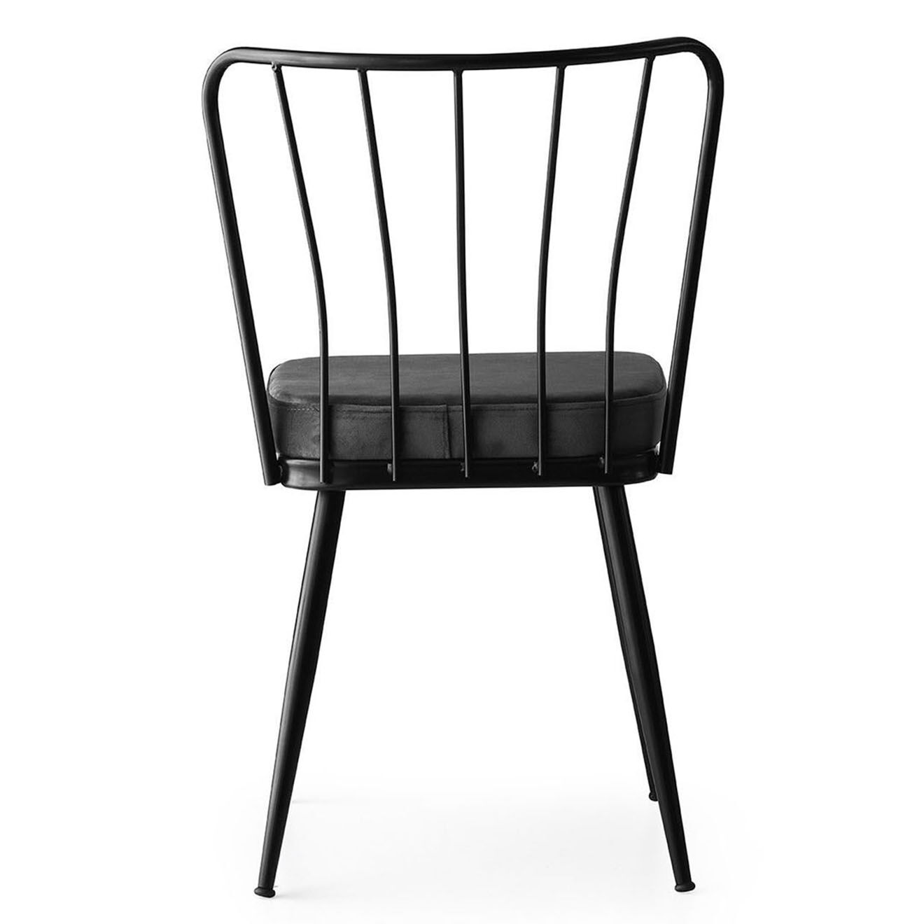 Homitis 4 Chaises Yildiz noires - 43x82x42 cm