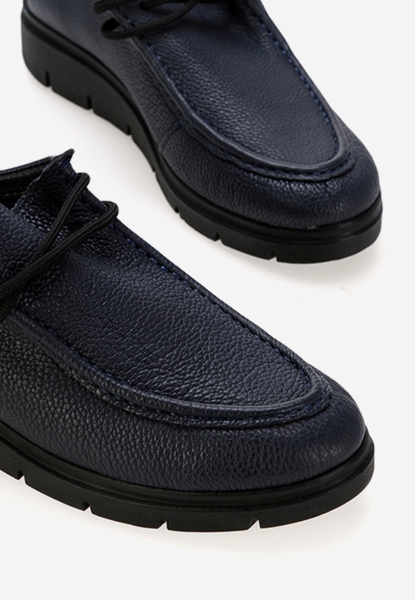 Chaussures casual femme en cuir bleus Osuna