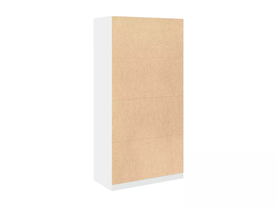 Garde-robe Blanc 100x50x200 cm Bois d'ingénierie