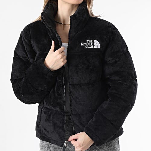 Doudoune Fourrure Femme Versa Velours Nuptse A84F9 Noir