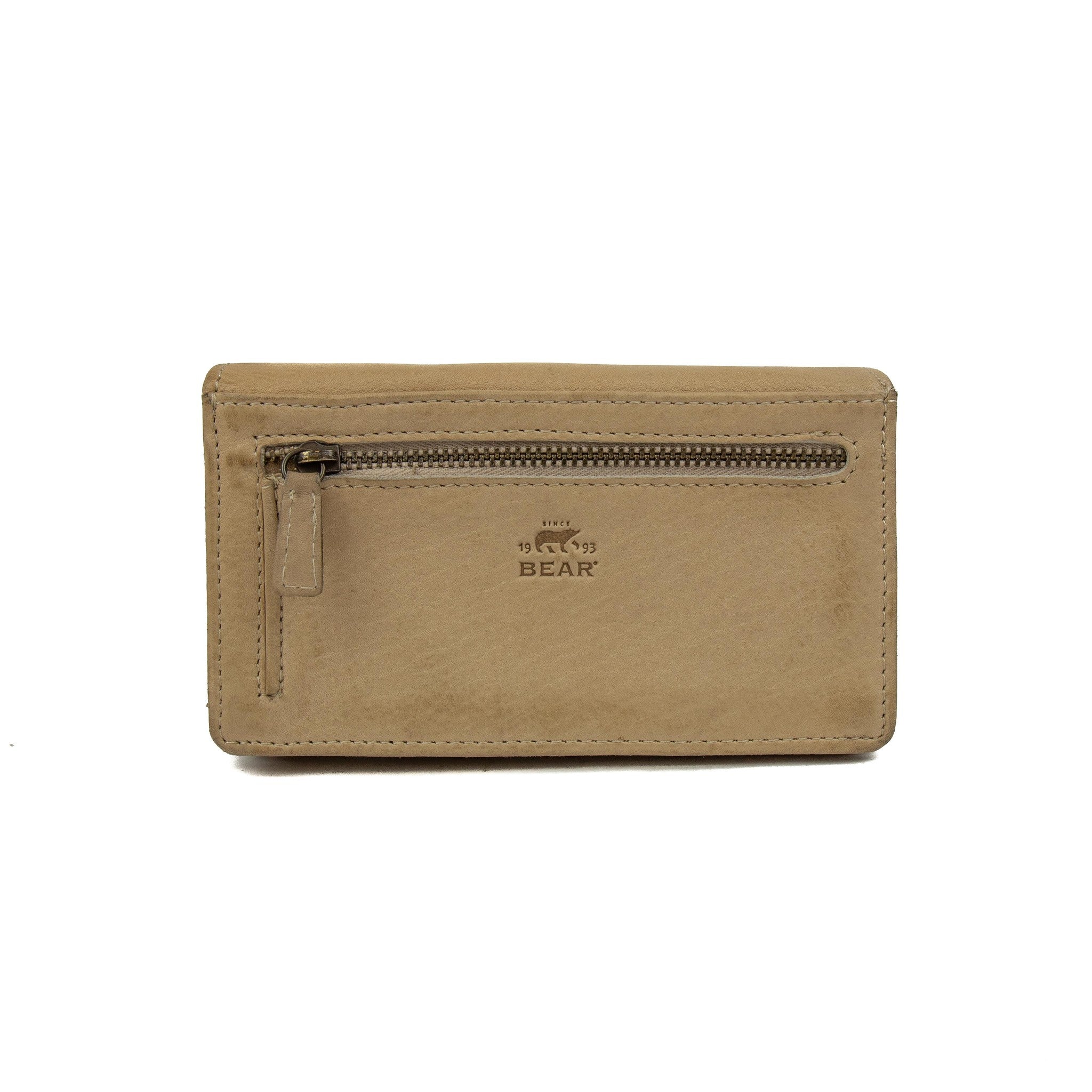 Overslag portemonnee 'Emma' beige Beige