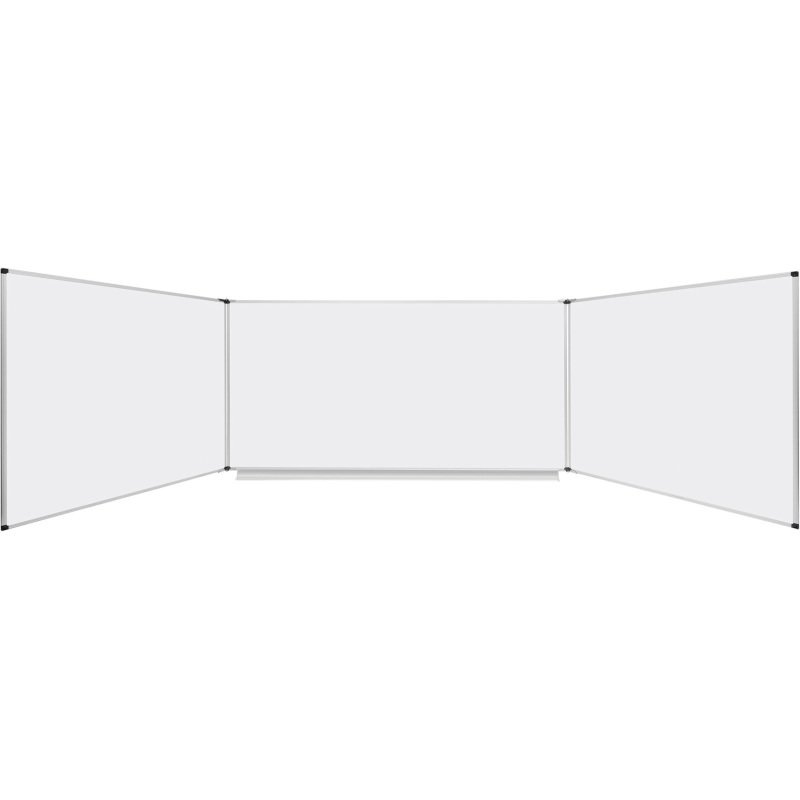 Tableau blanc magnétique Trio Maya Bi-Office, surface en acier céramique, cadre en aluminium, 120 x 90 cm