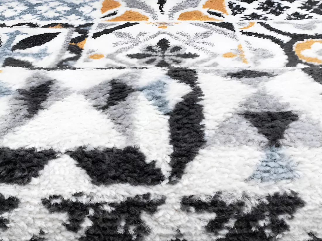 Tapis effet carreaux de ciment - 120 x 170 cm - multicolore - ORNICO